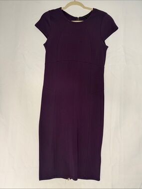 Felicity & Coco Short Sleeve Midi Dress in Deep Purple